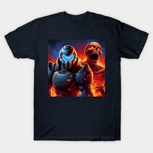 Blue Doom Guy T-Shirt